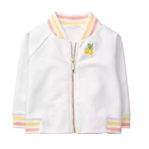 Janie and Jack Lemon Bomber Jacket Sz 12-18 mo